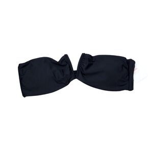 Andie Swim The Scala Bikini Top Strapless V Neck Black Size XL